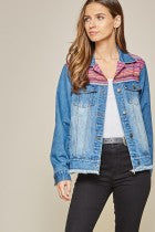 Jacket Denim with Heavy Embroidery