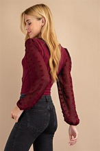 Load image into Gallery viewer, Bodysuit - Criss Coss  Front Burgandy