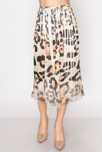 Load image into Gallery viewer, Skirt -Medium Length, Leopard and Lace Bottom