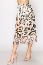 Load image into Gallery viewer, Skirt -Medium Length, Leopard and Lace Bottom